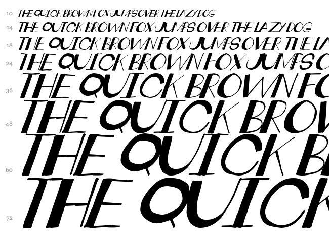 Crankdeal font waterfall